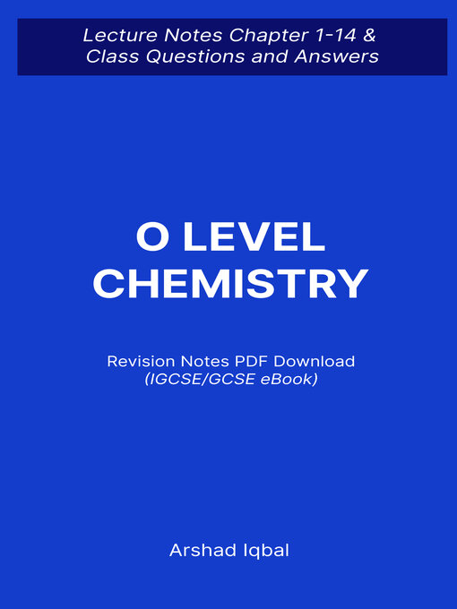Title details for O Level Chemistry Important Questions and Answers PDF by Arshad Iqbal - Available